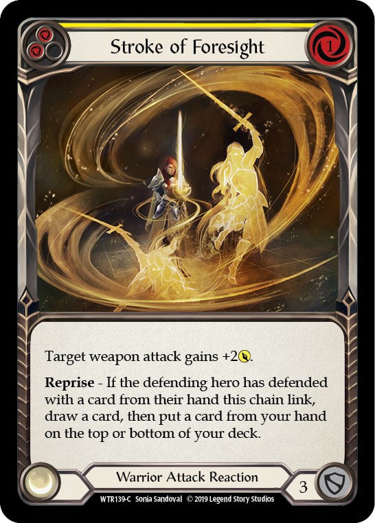 Stroke of Foresight (Yellow) [WTR139] [Welcome to Rathe] Unlimited Edition Rainbow Foil