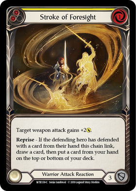 Stroke of Foresight (Yellow) [WTR139] [Welcome to Rathe] Unlimited Edition Rainbow Foil