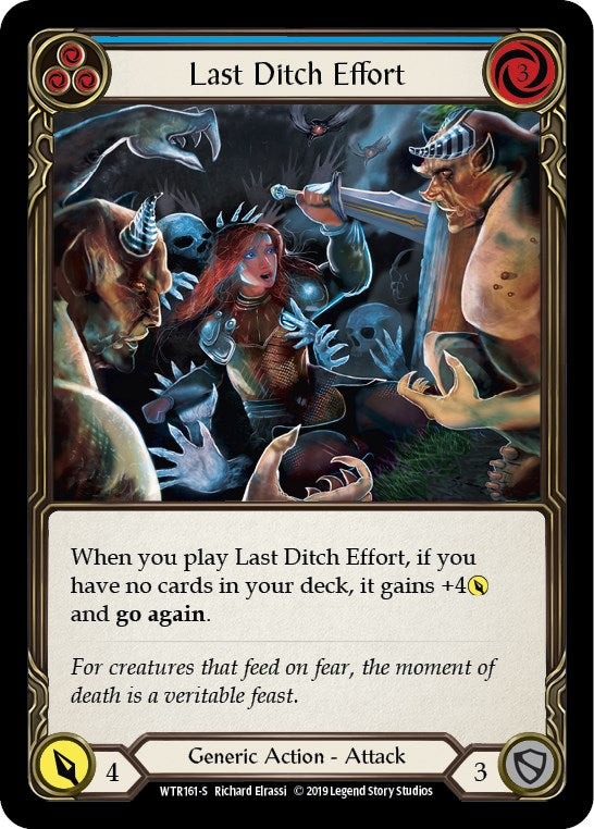 Last Ditch Effort [WTR161] [Welcome to Rathe] 1st Edition Rainbow Foil