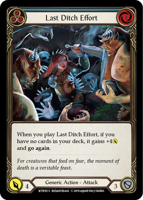 Last Ditch Effort [WTR161] Unlimited Rainbow Foil