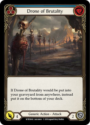 Drone of Brutality (Blue) [WTR166] [Welcome to Rathe] Unlimited Edition Rainbow Foil