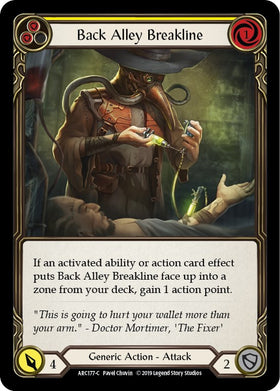 Back Alley Breakline (Yellow) [ARC177-C] 1st Edition Normal