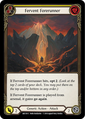 Fervent Forerunner (Yellow) [ARC183-C] 1st Edition Normal
