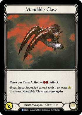 Mandible Claw (Rainbow Foil) [CRU004-RF] Unlimited Rainbow Foil