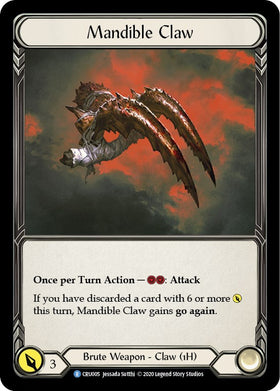 Mandible Claw (Reverse) [CRU005] [Crucible of War] Unlimited Edition Rainbow Foil