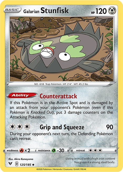 Galarian Stunfisk [125/185] [Vivid Voltage] Reverse Holofoil