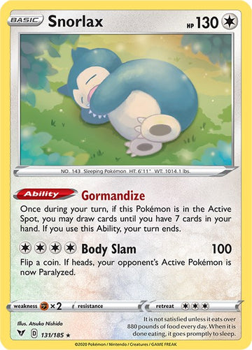 Snorlax [131/185] [Vivid Voltage] Reverse Holofoil