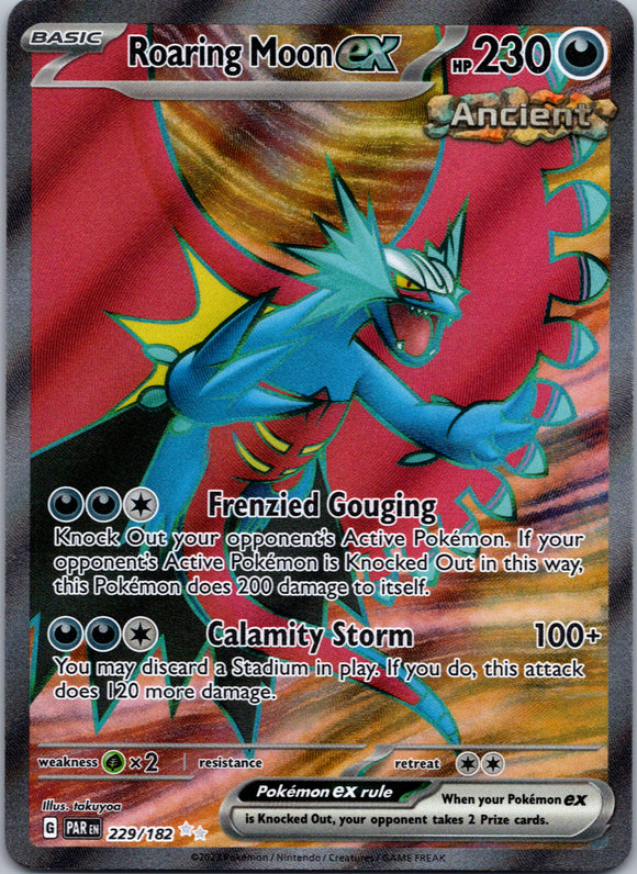 Roaring Moon ex (229/182) - [Scarlet & Violet: Paradox Rift] Holofoil