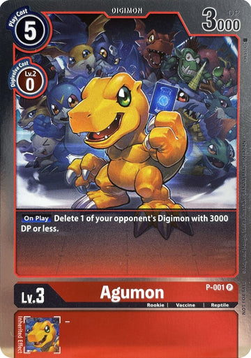 Agumon - P-001 [P-001 P] [Digimon Promotion Cards] Foil
