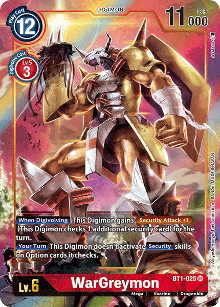 WarGreymon (Alternate Art) [BT1-025 SR] [Release Special Booster 1.0] Foil