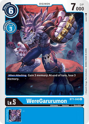 WereGarurumon - BT1-040 [BT1-040] [Release Special Booster] Normal