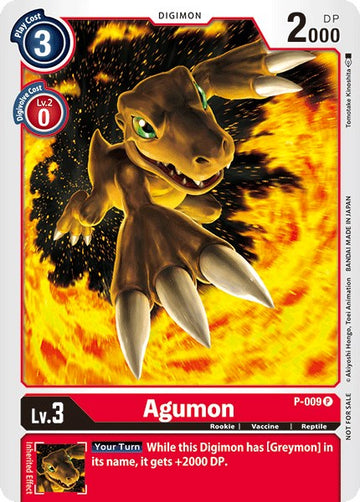 Agumon - P-009 [P-009] [Digimon Promotion Cards] Foil