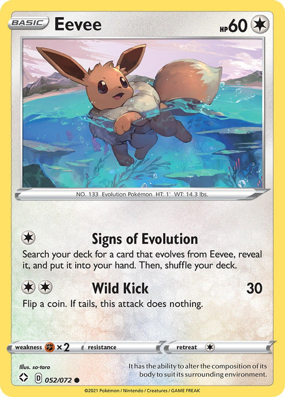 Eevee [052/072] [Shining Fates] Reverse Holofoil