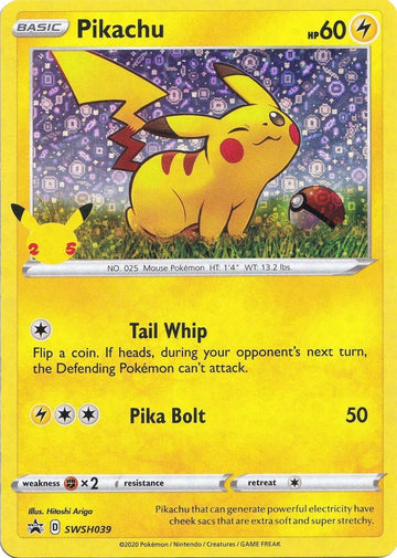 Pikachu (SWSH039) [Sword & Shield: Black Star Promos]  (General Mills Promo)