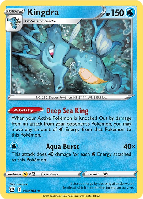 Kingdra [033/163] [Battle Styles] Reverse Holofoil