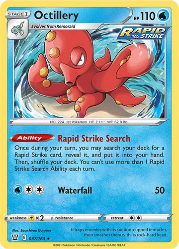 Octillery [037/163] [Battle Styles] Reverse Holofoil