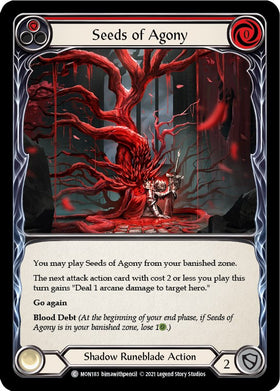 Seeds of Agony (Red) (Rainbow Foil) [MON183-RF] 1st Edition Rainbow Foil
