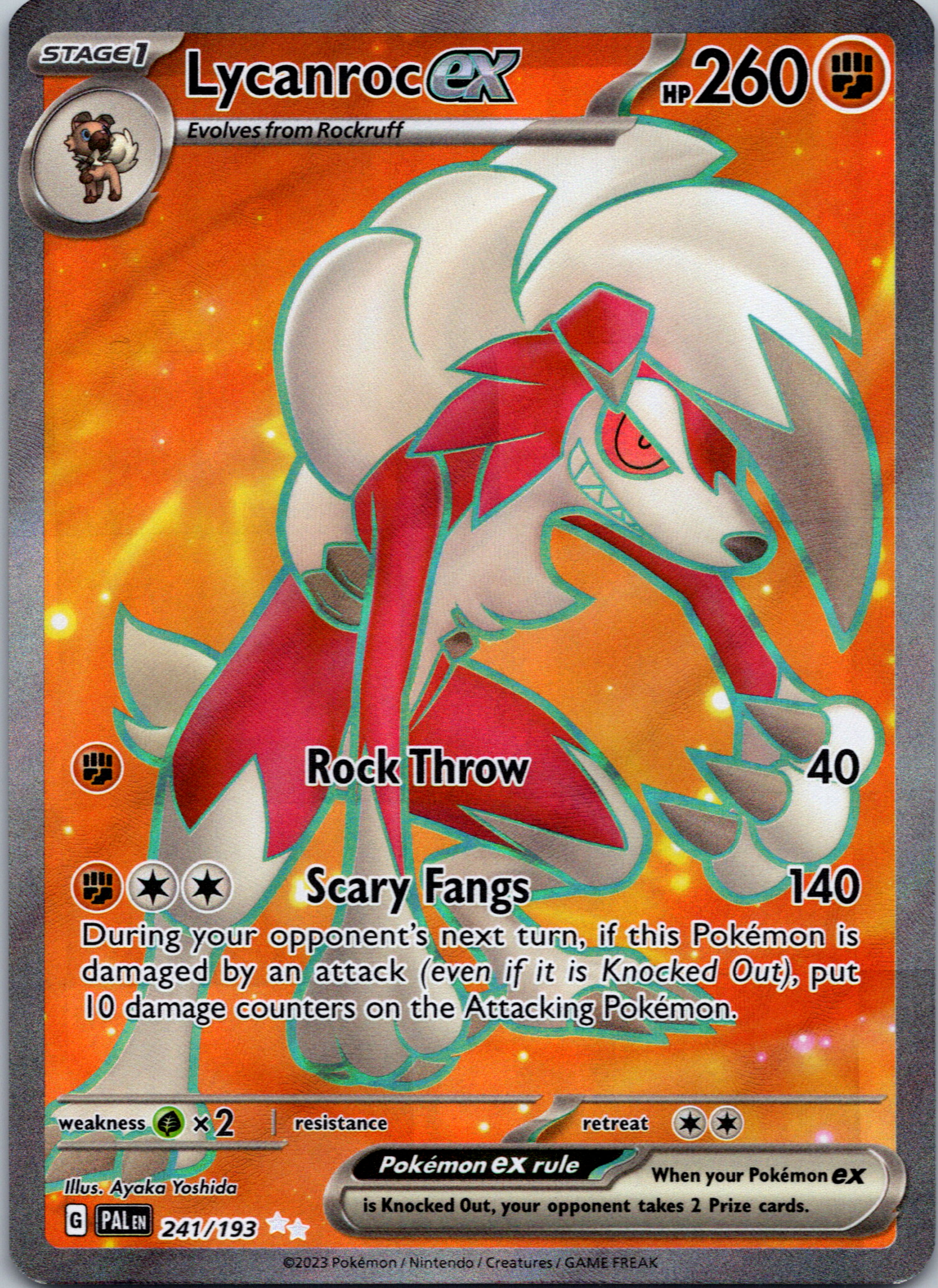 Lycanroc ex (241/193) [Scarlet & Violet: Paldea Evolved]