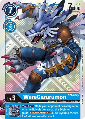 WereGarurumon - ST2-08 (Official Tournament Pack Vol.2) [ST2-08 R] [Starter Deck 02: Cocytus Blue] Foil