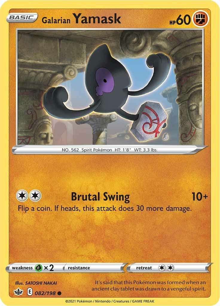 Galarian Yamask [082/198] [Chilling Reign] Reverse Holofoil