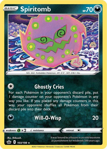 Spiritomb [103/198] [Chilling Reign] Reverse Holofoil