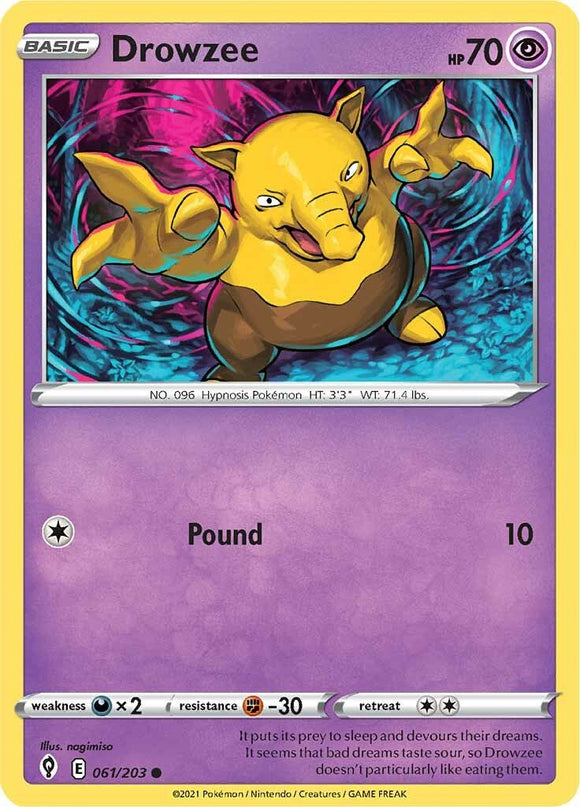 Drowzee [061/203] [Evolving Skies] Reverse Holofoil