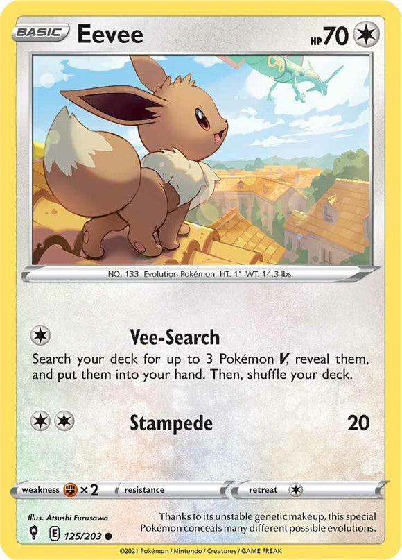 Eevee [125/203] [Evolving Skies] Reverse Holofoil