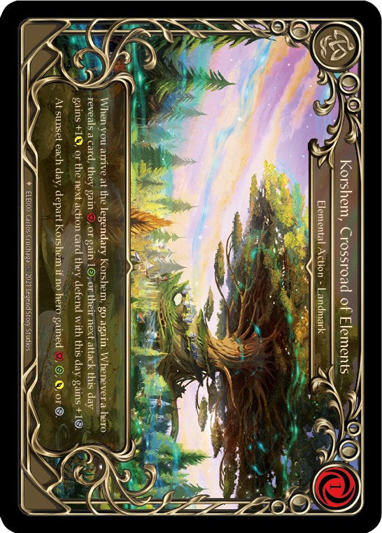 Korshem, Crossroad of Elements [U-ELE000] Unlimited Rainbow Foil
