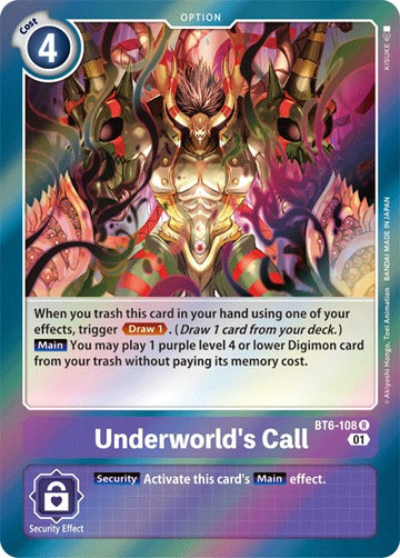 Underworld's Call [BT6-108 R] [Double Diamond] Foil