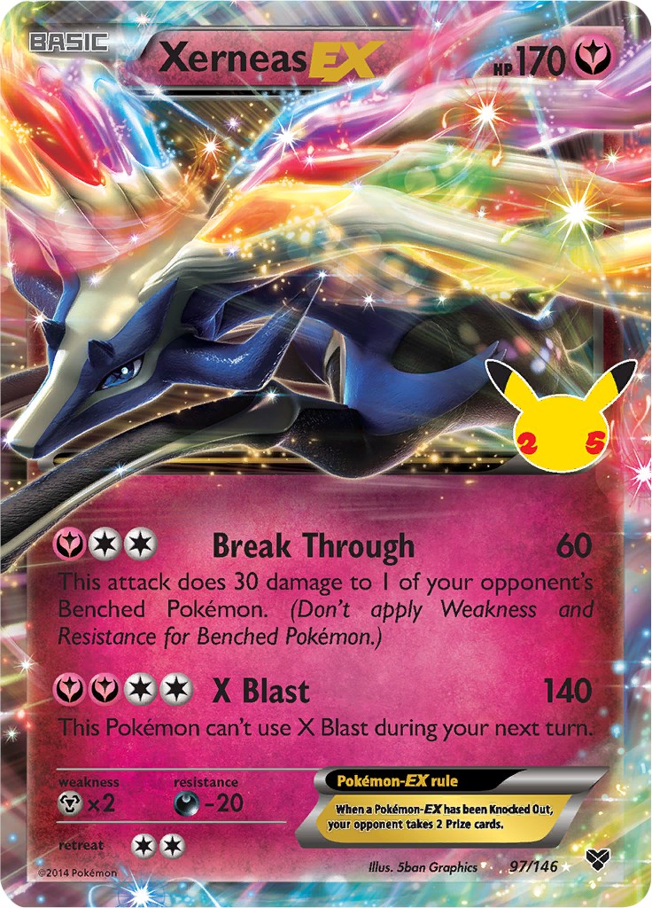 Xerneas EX [97/146] [Celebrations: Classic Collection] Holofoil