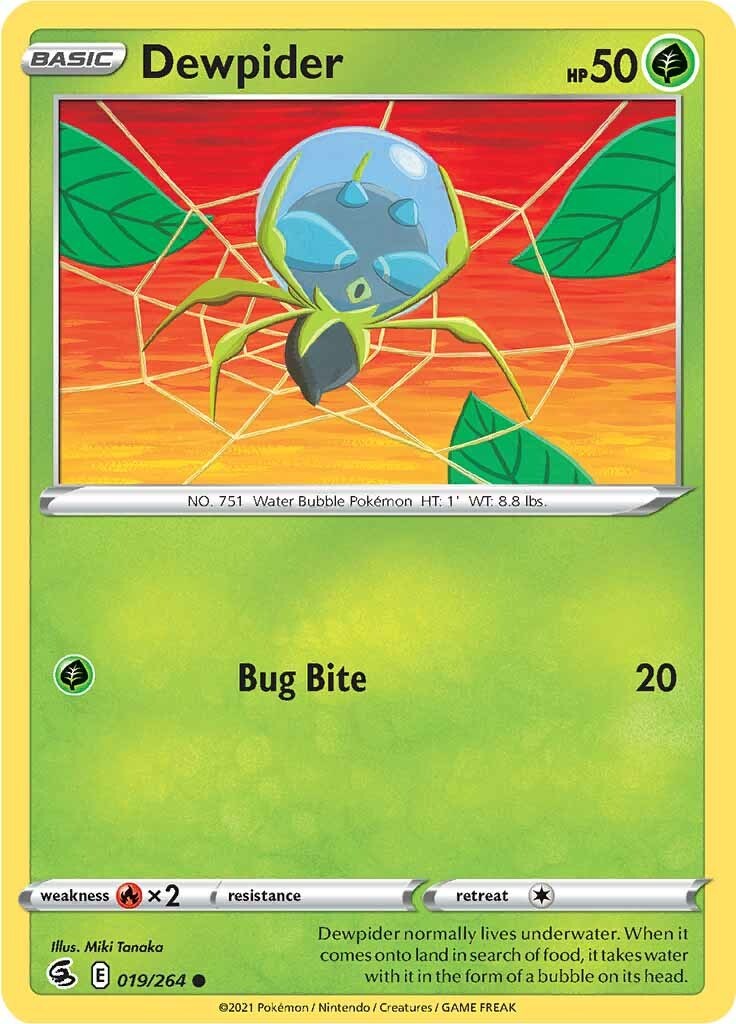 Dewpider [019/264] [Fusion Strike] Reverse Holofoil