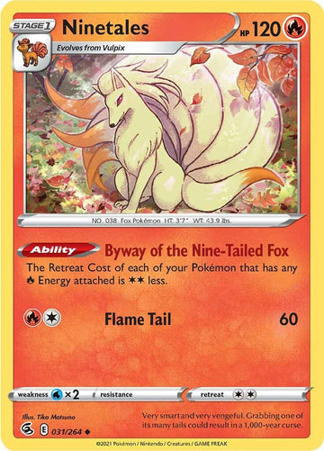 Ninetales (31) [031/264] [Fusion Strike] Reverse Holofoil