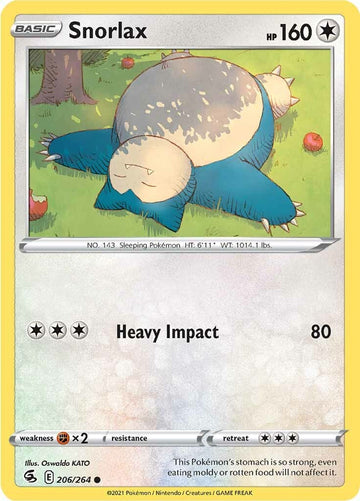 Snorlax [206/264] [Fusion Strike] Reverse Holofoil