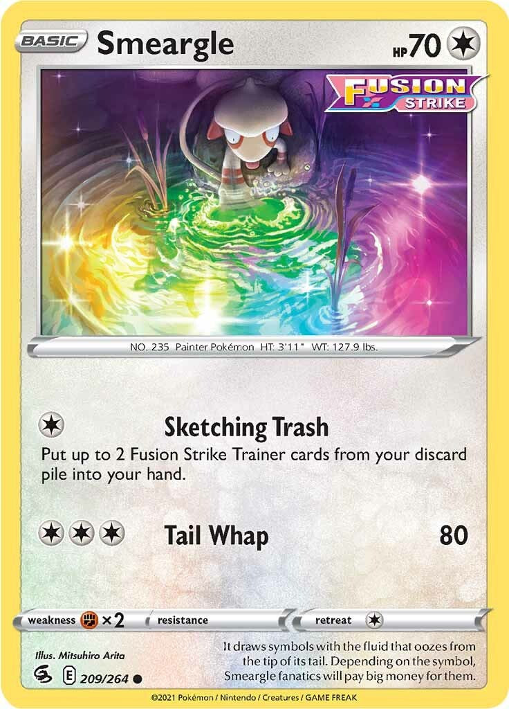 Smeargle [209/264] [Fusion Strike] Reverse Holofoil