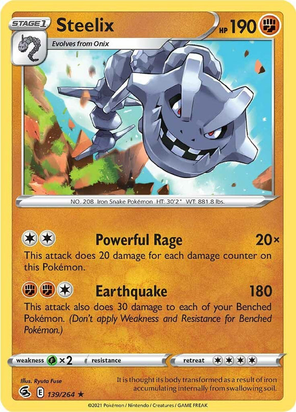 Steelix [139/264] [Fusion Strike] Reverse Holofoil