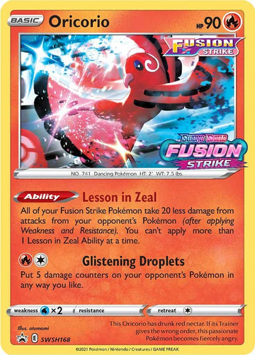 Oricorio (Stamped) [SWSH168] [Sword & Shield Promo Cards] Holofoil
