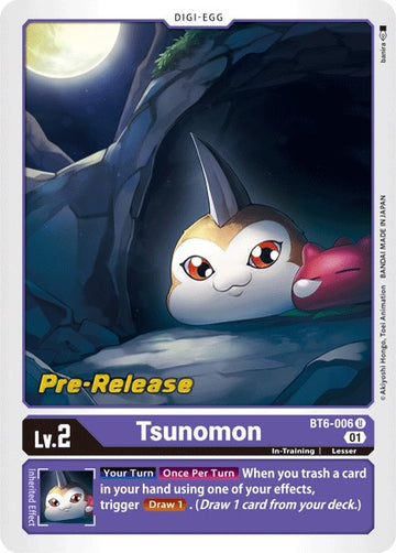 Tsunomon [BT6-006 U] [Double Diamond Pre-Release Cards] Foil