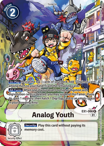 Analog Youth (Alternate Art) [EX1-066 R] [Classic Collection] Foil