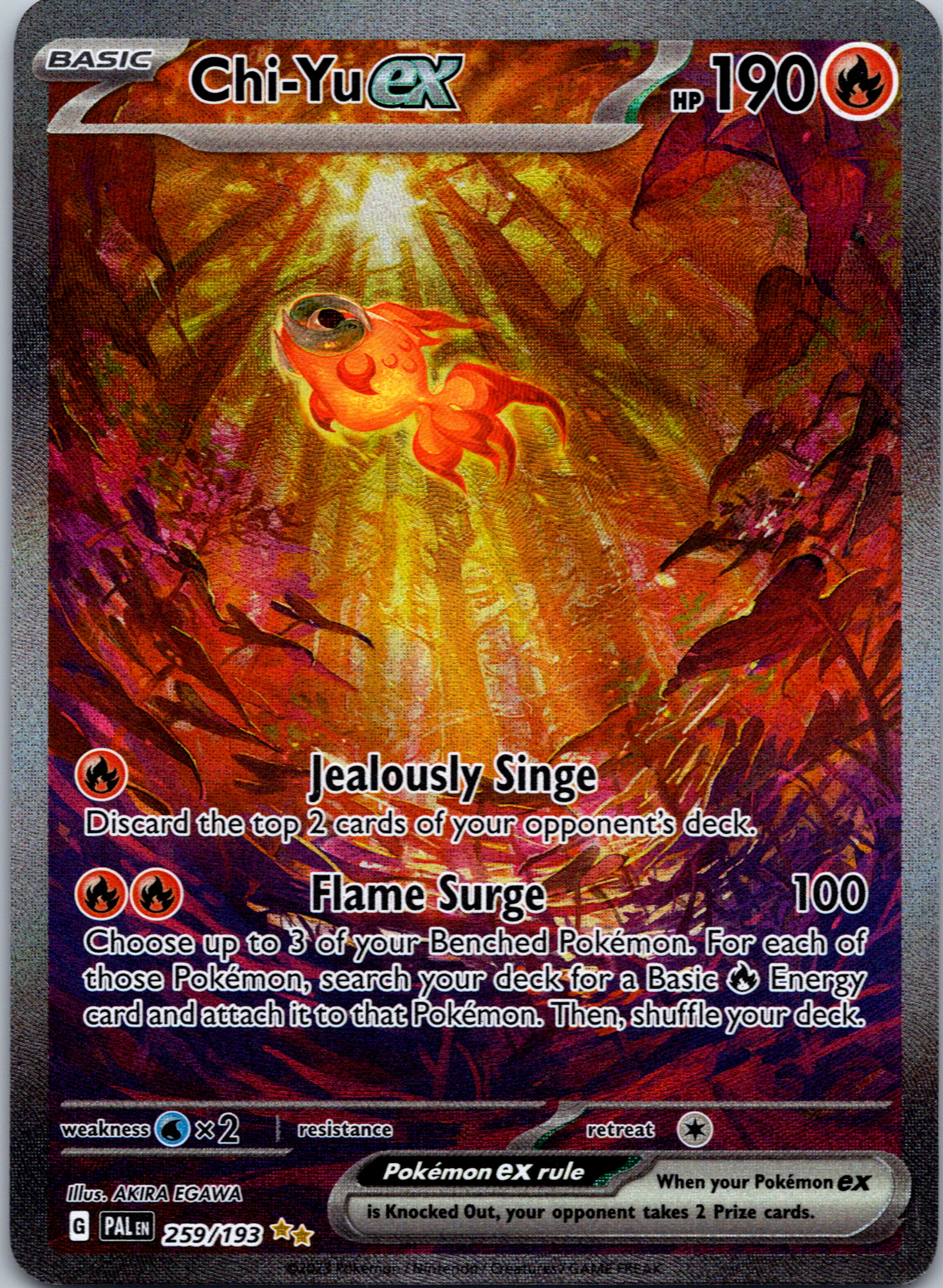 Chi-Yu ex (259/193) [Scarlet & Violet: Paldea Evolved]