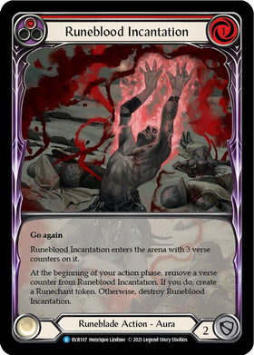 Runeblood Incantation (Red) (Extended Art) [EVR107] [Everfest] 1st Edition Rainbow Foil