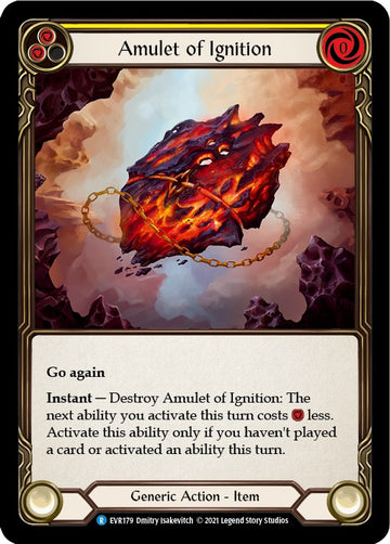 Amulet of Ignition [EVR179] [Everfest] 1st Edition Cold Foil