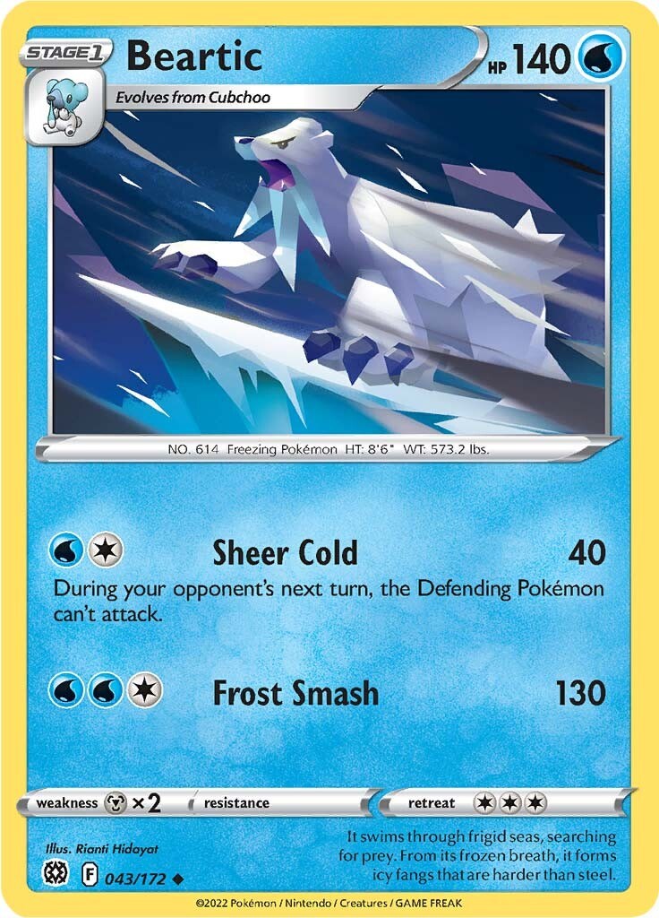 Beartic [043/172] [Brilliant Stars] Reverse Holofoil
