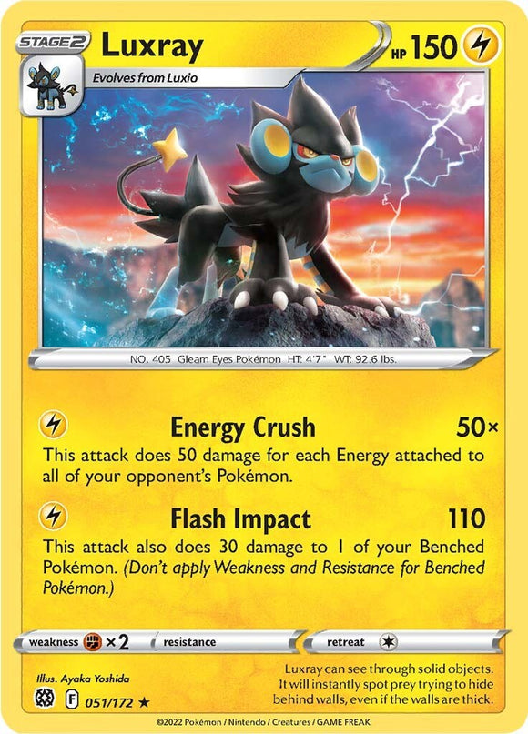 Luxray [051/172] [Brilliant Stars] Reverse Holofoil