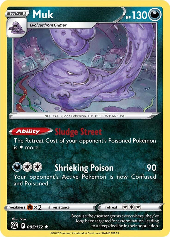 Muk [085/172] [Brilliant Stars] Reverse Holofoil