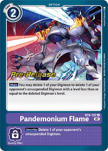 Pandemonium Flame [BT8-107 U] [New Awakening Pre-Release Cards] Foil