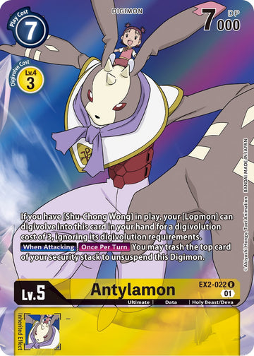 Antylamon (Alternate Art) [EX2-022 R] [Digital Hazard] Foil