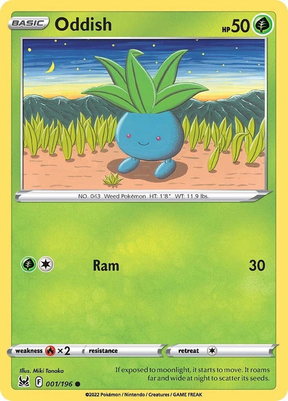 Oddish [001/196] [Lost Origin] Reverse Holofoil
