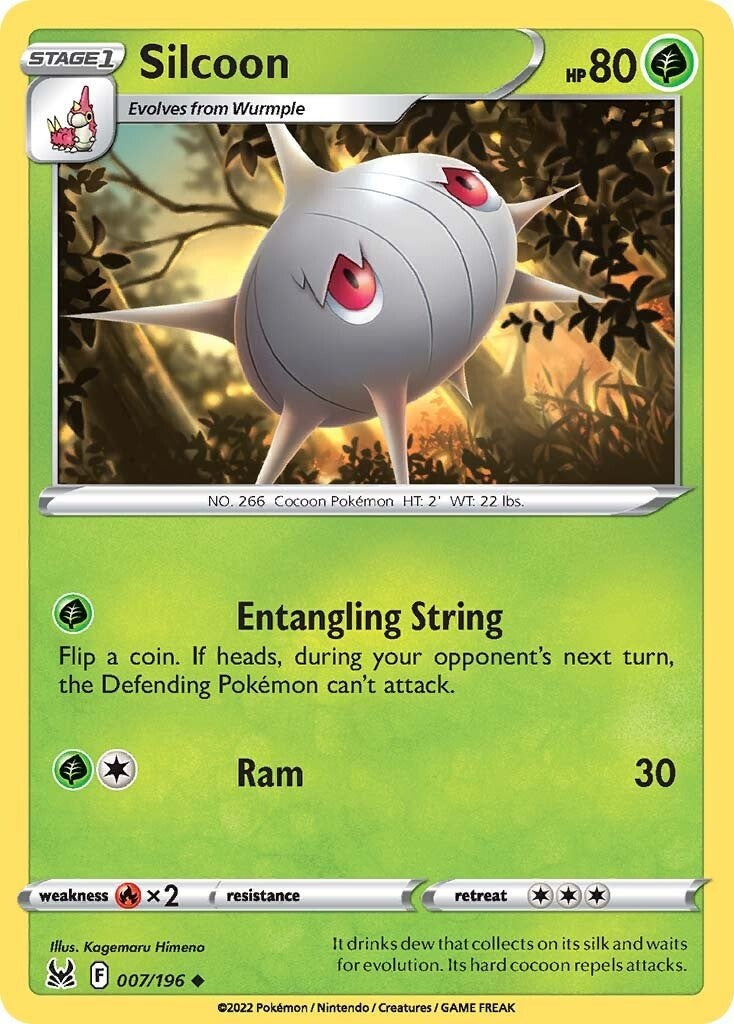 Silcoon [007/196] [Lost Origin] Reverse Holofoil