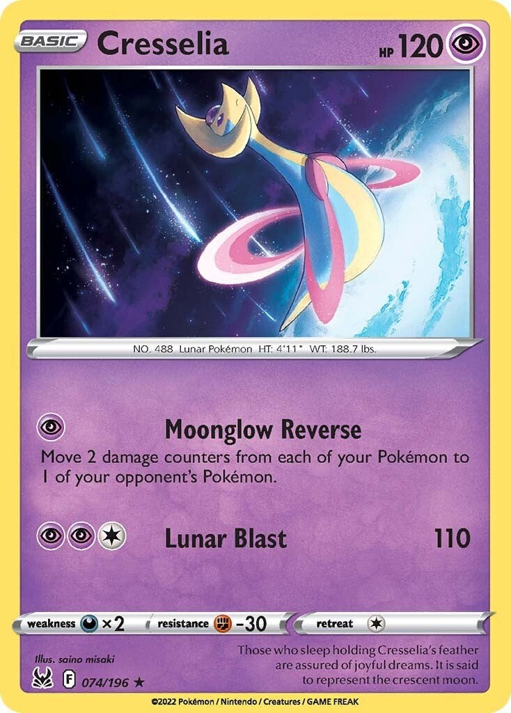 Cresselia [074/196] [Lost Origin] Reverse Holofoil