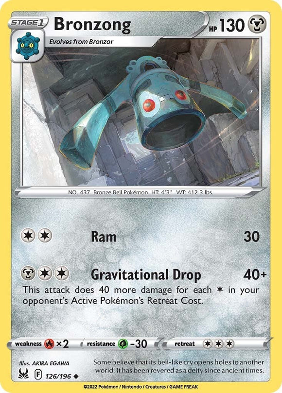Bronzong [126/196] [Lost Origin] Reverse Holofoil